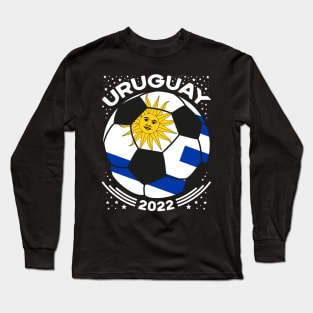 Uruguay Flag Soccer Football Team, Uruguayan Flag Soccer Fans Long Sleeve T-Shirt